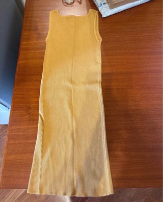 Vestito aderente giallo