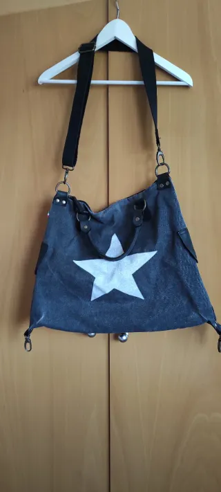 Bolso de lona con estrella