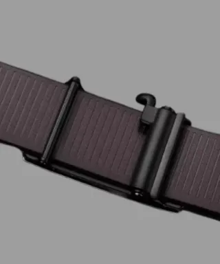 Cinturón Hombre Cuero Sintético 130 cm