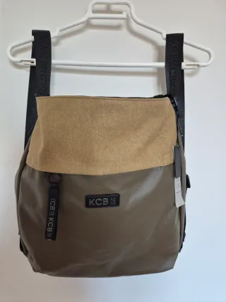 KCB Mochila - bolso Shine, mujer, khaki