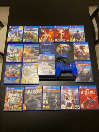 PlayStation 4 500GB + Mando + 1 Juego + Cables