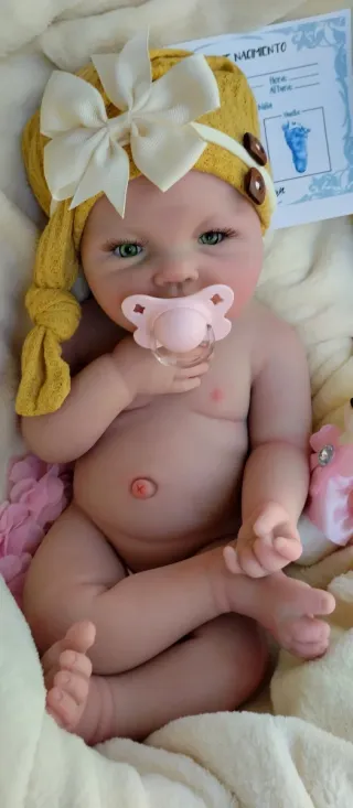 Bebé Reborn Silicona 44cm Artesanal