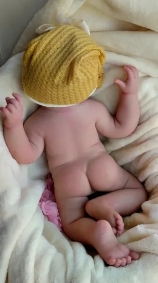 Bebé Reborn Silicona 44cm Artesanal