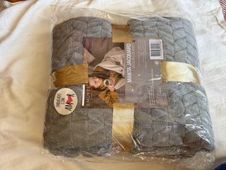 Manta Jacquard Smukee Home Gris 130x170cm