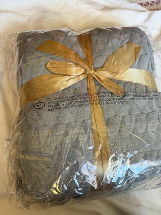 Manta Jacquard Smukee Home Gris 130x170cm