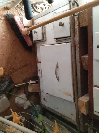 Cocina de leña antigua