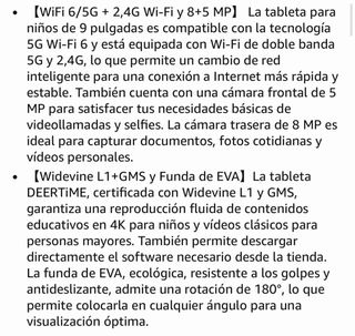 Tablet Infantil Gemini AI Andr 15 12GB+32GB NUEVA!