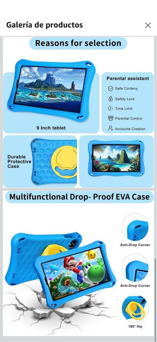 Tablet Infantil Gemini AI Andr 15 12GB+32GB NUEVA!