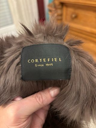 Gorro piel conejo pon pon elástico nuevo