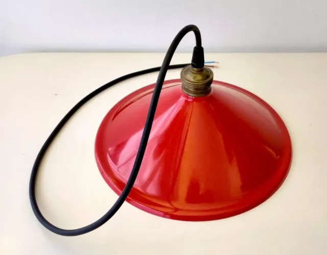 Lámpara colgante roja vintage