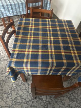 lote de 5 mesas 4 Sillas y 24 sillas también suelt