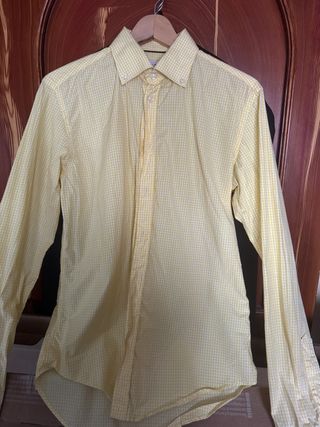 Camisa Zara cuadros amarillos