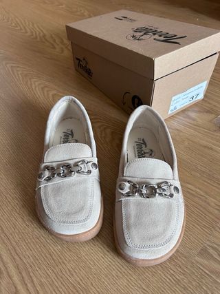 Mocasines Terreta Beige Talla 37