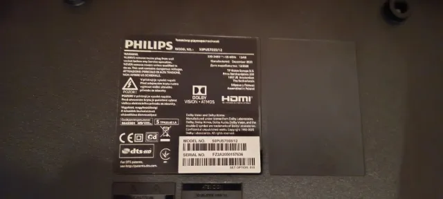 Smart TV Philips 50PUS7555/13 pantalla