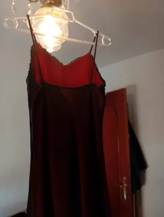 Vestido fiesta burdeos talla 40