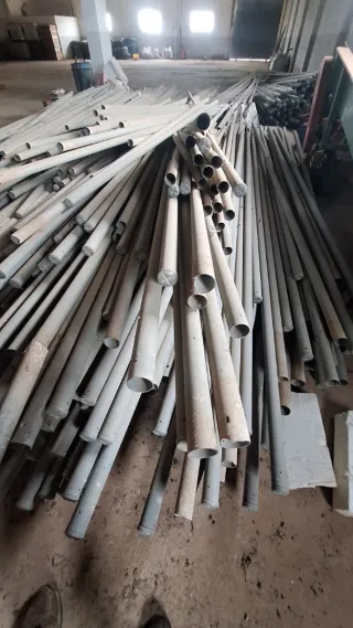 Tubos metálicos galvanizados 4 metros invernadero