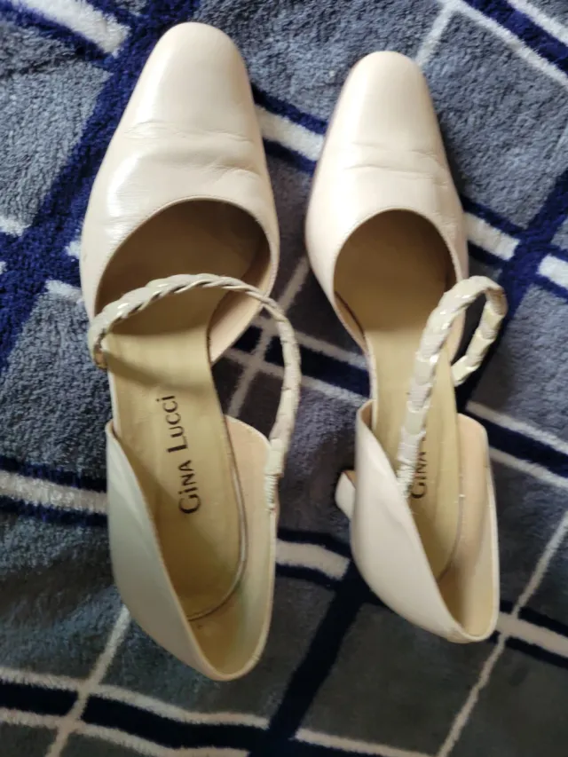 Zapatos Gina Lucci Tacón Beige Talla 38