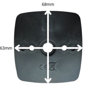 Piloto luz gálibo 5W blanca 12V con base negra