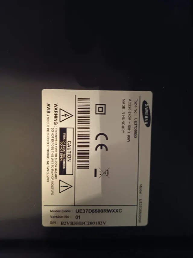 Repuesto Pantalla Samsung UE37D5500RWXXC