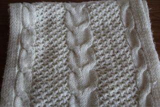 Bufanda cuello tejido blanco