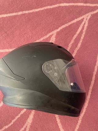 Casco SMK Negro Integral con Visera