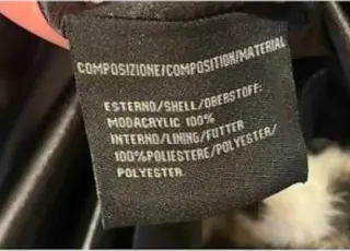 Pelliccia sintetica donna nera XXL