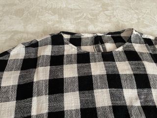 Camisa cuadros blanco y negro