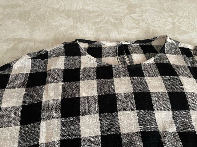 Camisa cuadros blanco y negro