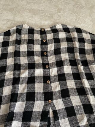 Camisa cuadros blanco y negro