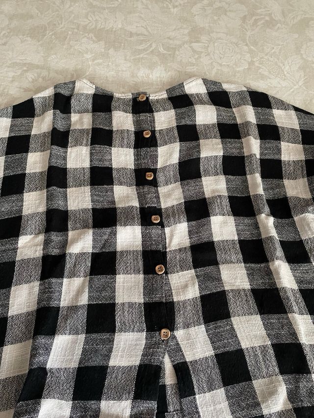 Camisa cuadros blanco y negro