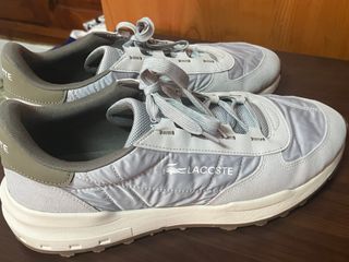 Zapatillas Lacoste grises y verdes