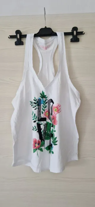 Canottiera Victoria's Secret donna bianca