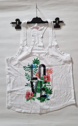 Canottiera Victoria's Secret donna bianca