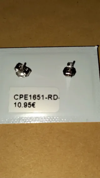 Pendientes niña plata de ley corazón trébol