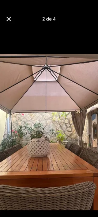 Lote 2 Toldo Cenador Beige y Marrón solo hoy 130