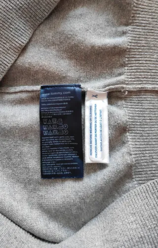 Jersey Tommy Hilfiger Gris Claro Talla L