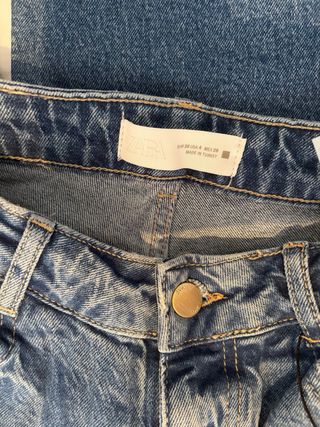 Zara Jeans Crop Azul Esta Temporada. elasticos