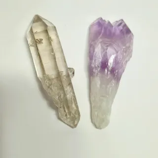 Cuarzo Ahumado y Cuarzo Amatista Cristales