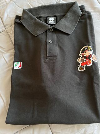 Maglietta Errea Nera con Stemma Rimini baseball