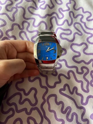 Reloj Lotus Azul y Plateado