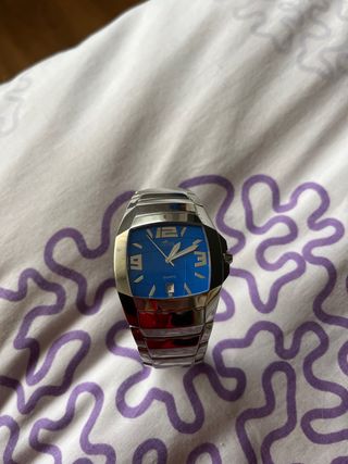 Reloj Lotus Azul y Plateado