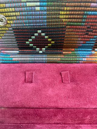 Porta joyas tejido multicolor