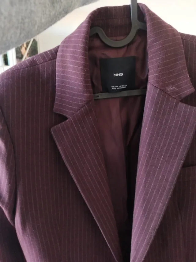 Americana MNG Raya Púrpura Talla S