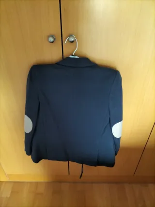 Traje comunión niño azul y blanco, talla 10