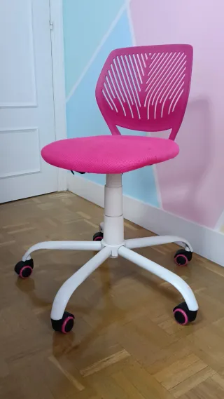 Silla de escritorio rosa