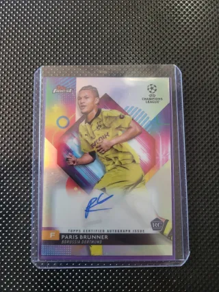 Paris Brunner Autógrafo Topps Finest RC