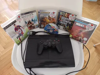 Playstation 3 + 1 mando + 6 juegos