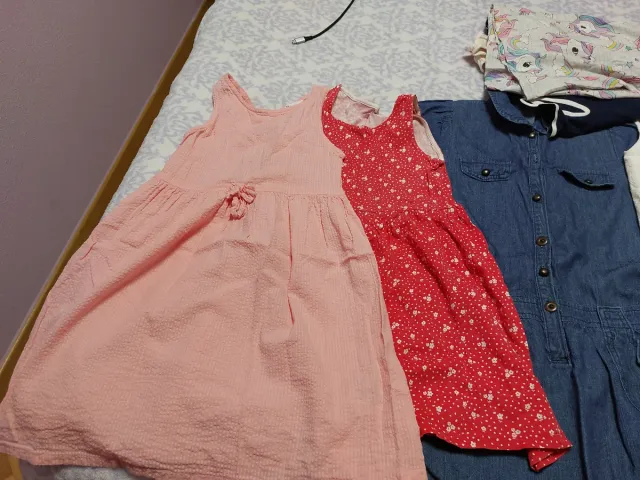 Lote 8 vestidos niña 7-8 años