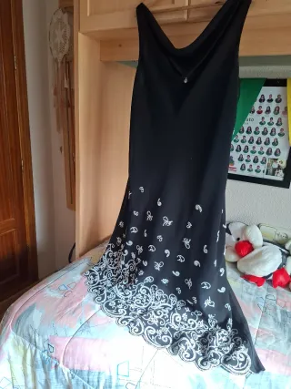 Vestido fiesta mujer negro