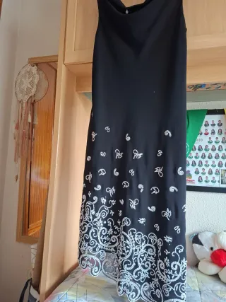 Vestido fiesta mujer negro